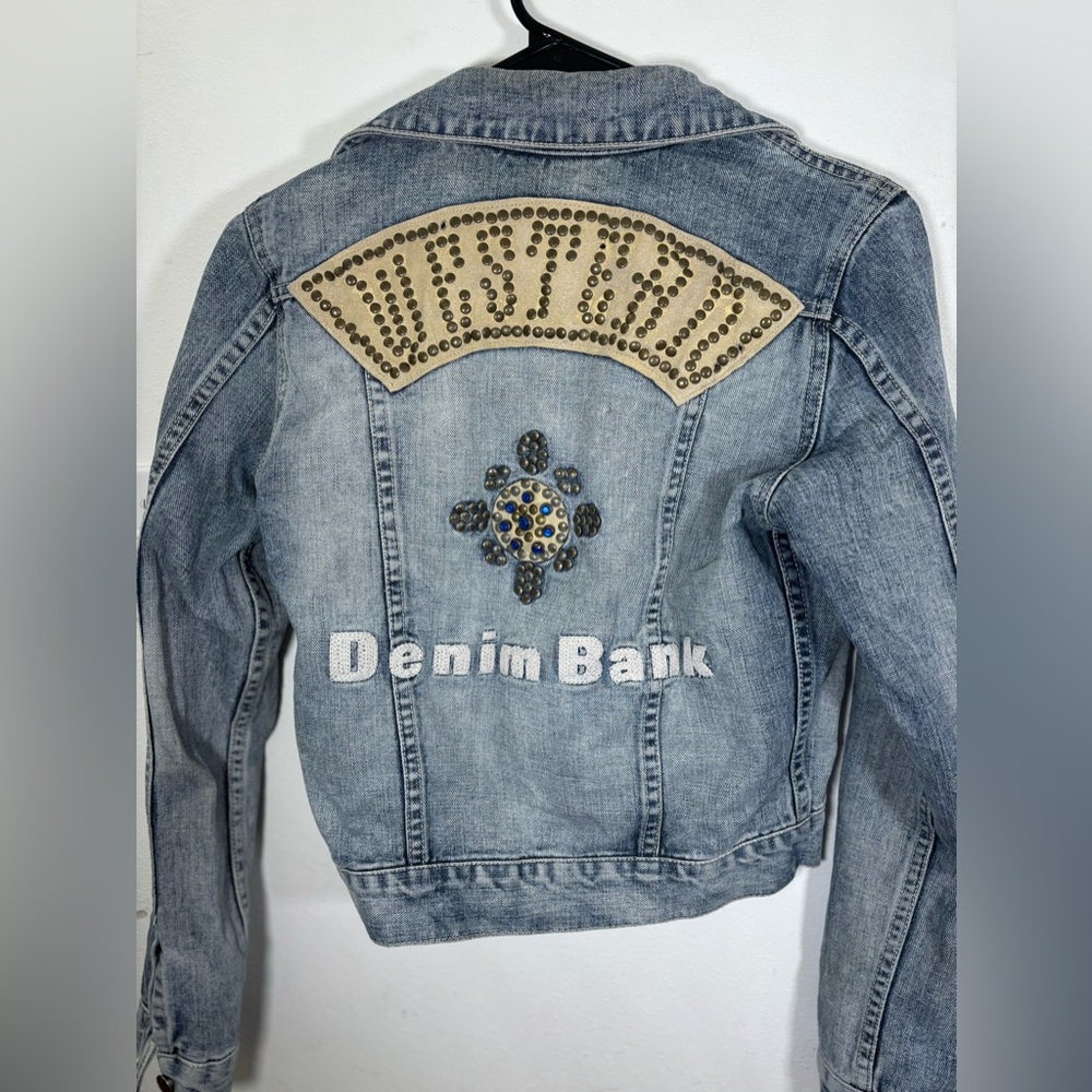 Western bank jean jacket